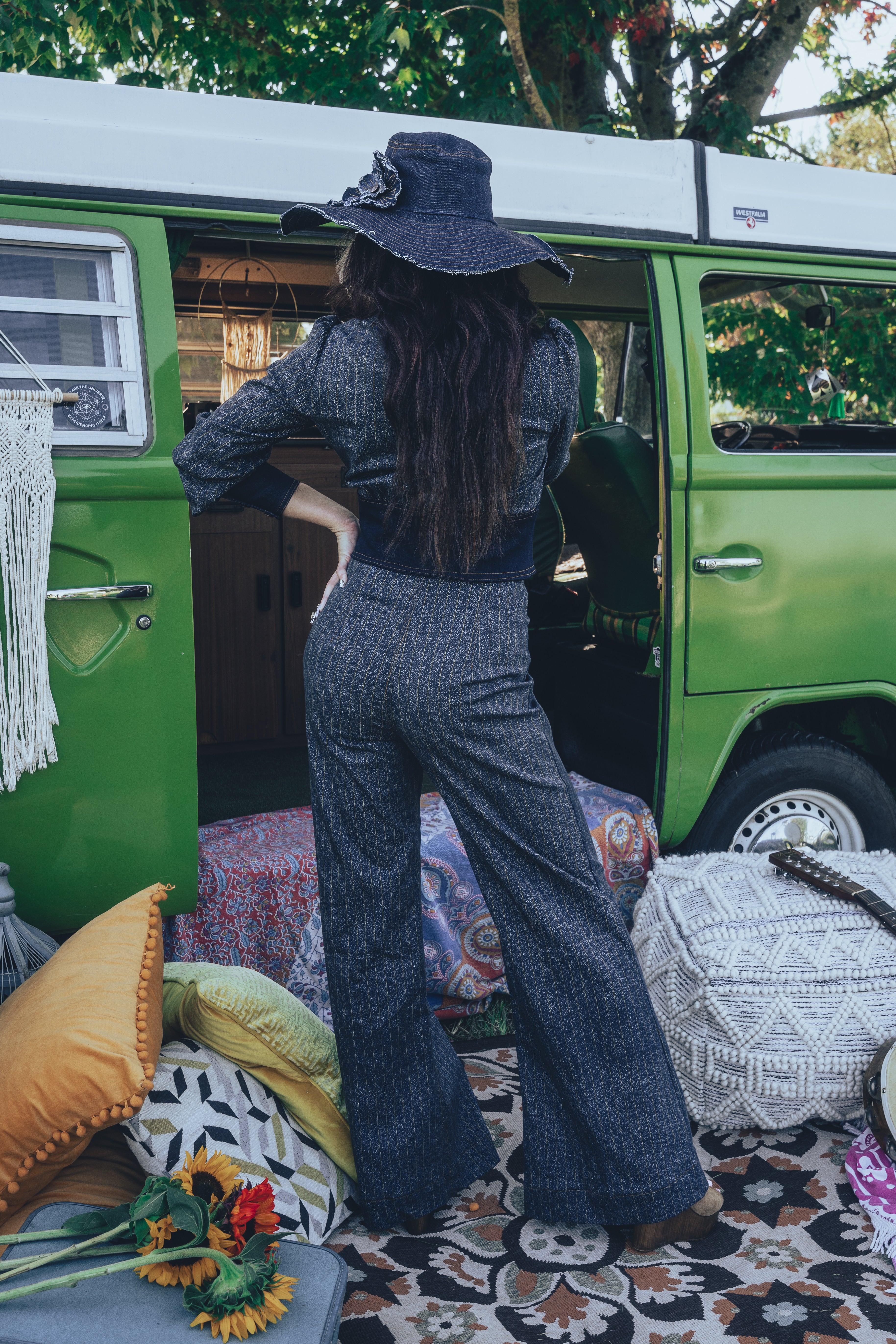 Soul Sister since 1969 - Denim Hippie sunhat