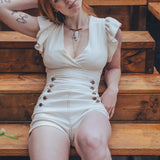 Sally Sailor Shorts - White