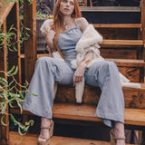 Jackie Jumpsuit - Baby Blue
