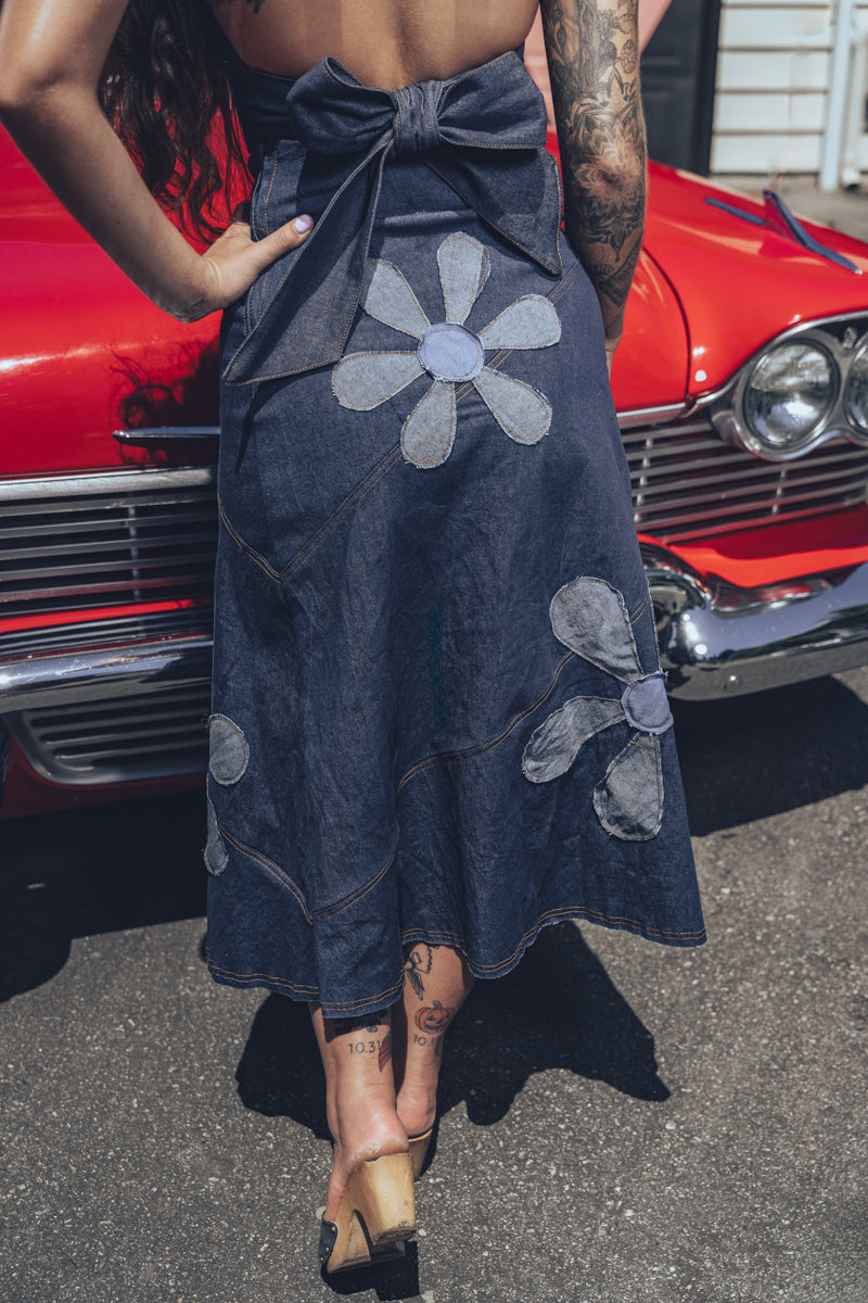 Holly Halter top - Denim- Soul Sister since 1969