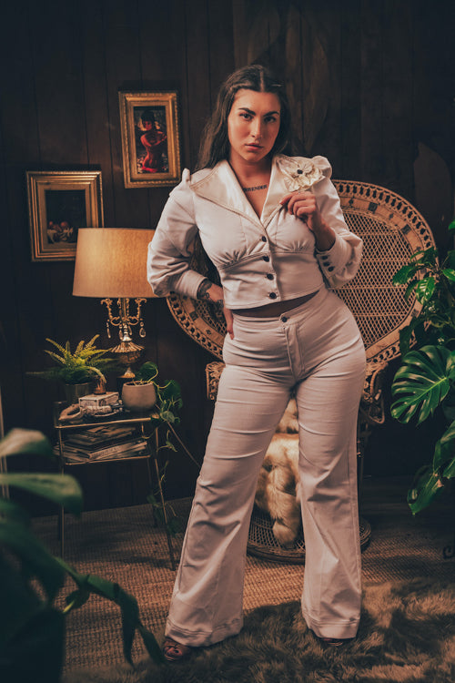 Soul Sister since 1969 - Joan High Rise Bells - Cream Corduroy