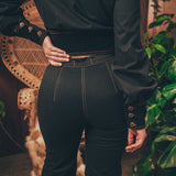 Joan High Rise Bells - Black