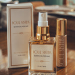 Soul Sister signature perfume  featuring artisanal all natural fragrances with earthy, floral, and spicy notes, crafted for the free spirited, soulful and divine feminine