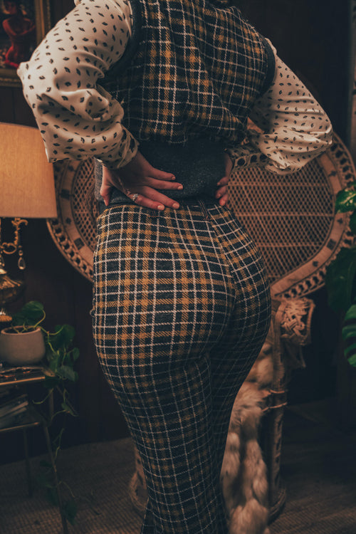 Soul Sister since 1969 - Viola Plaid vest