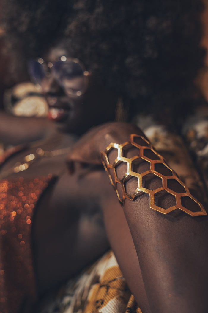 Grace Halter neck top - copper glitter - Soul Sister since 1969