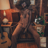 Grace Halter neck top - copper glitter - Soul Sister since 1969