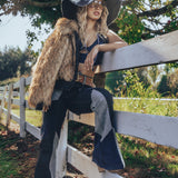soul sister since 1969 - soulful hippie patchwork denim hat - 70's retro style