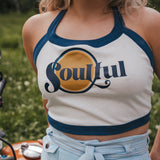 Soulful Graphic Halter Tee
