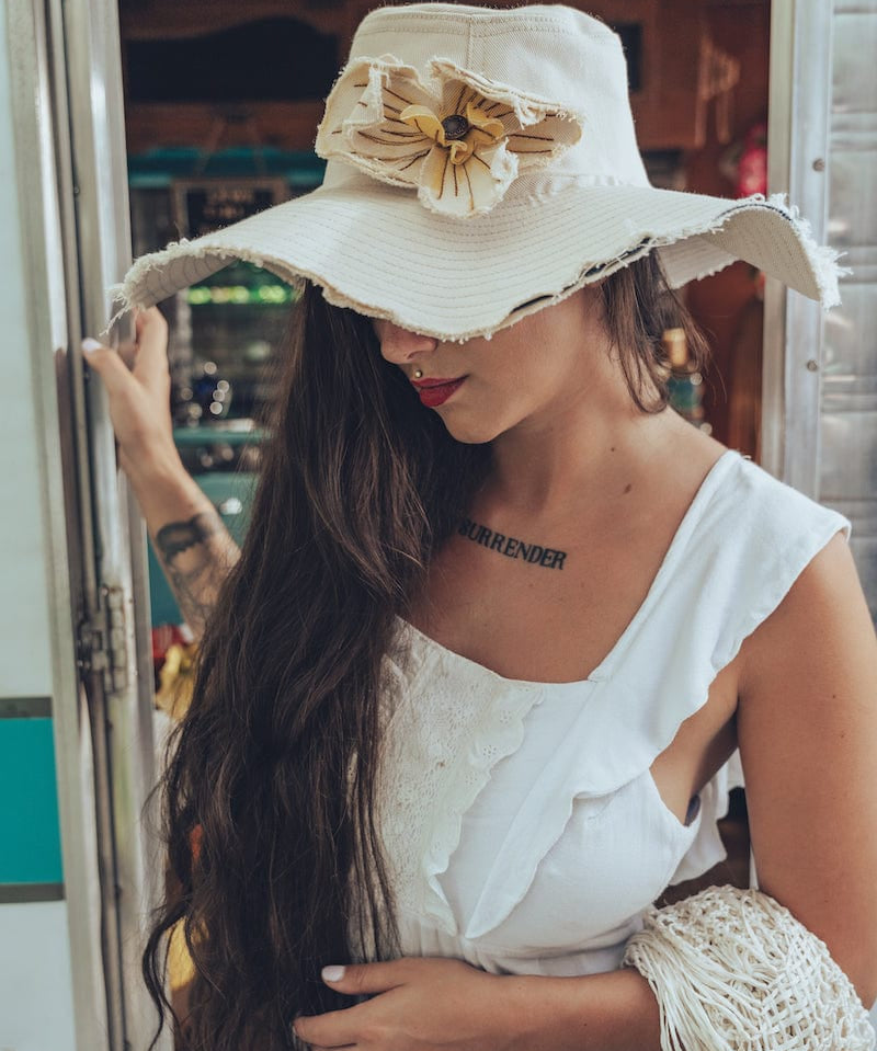 Soul Sister since 1969 - Soulful Hippie Sun Hat  - Cream