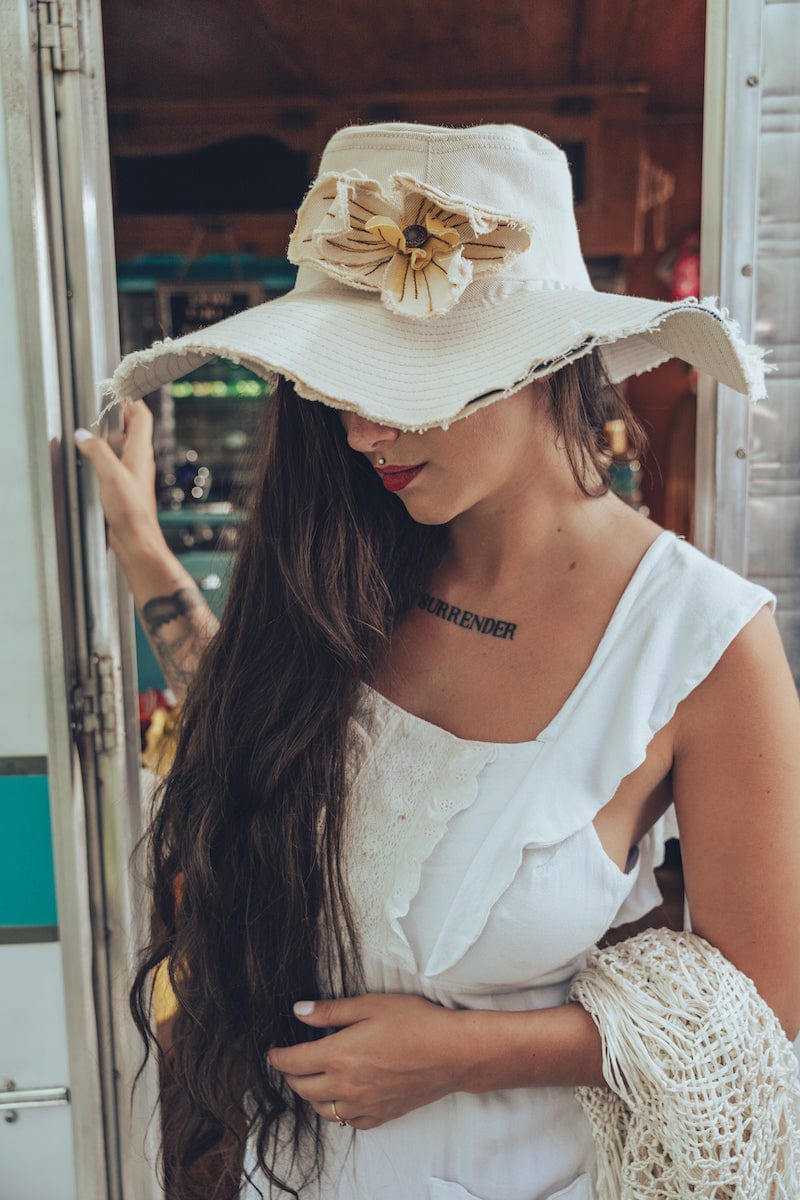 Soul Sister since 1969 - Soulful Hippie Sun Hat  - Cream