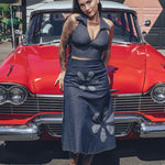 Holly Halter top - Denim- Soul Sister since 1969