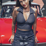 Holly Halter top - Denim- Soul Sister since 1969
