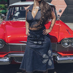 Holly Halter top - Denim- Soul Sister since 1969