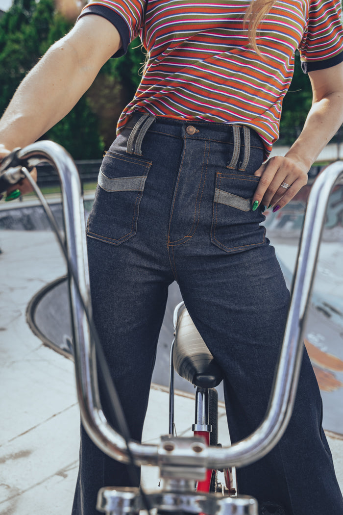 Holly High Rise jeans - Stretch dark Navy Denim - Soul Sister since 1969