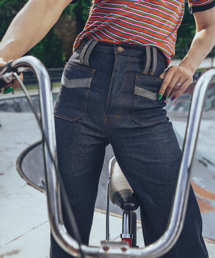 Holly High Rise jeans - Stretch dark Navy Denim - Soul Sister since 1969