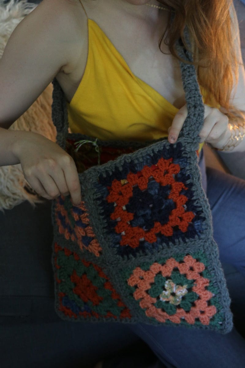 One of a kind Granny Square bag - Carol Meyer Crochet Originals