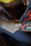 One of a kind Granny Square bag - Carol Meyer Crochet Originals - Orange & Grey