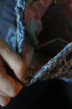 One of a kind Granny Square bag - Carol Meyer Crochet Originals - Blue