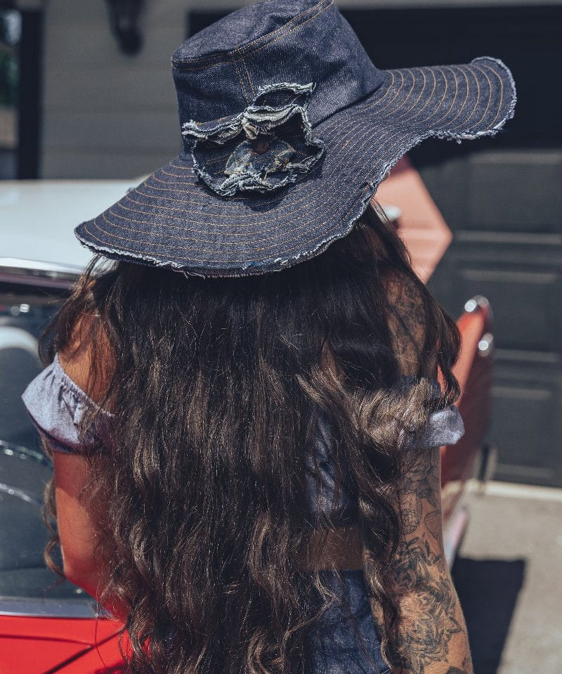 Soulful Hippie sunhat Navy denim - Soul Sister since 1969