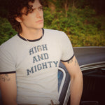 High & Mighty t shirt - Blue - Soul Sister since 1969