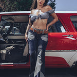 Janice Denim and corduroy Bell bottom jeans - Soul Sister since 1969
