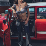 Janice Denim and corduroy Bell bottom jeans - Soul Sister since 1969