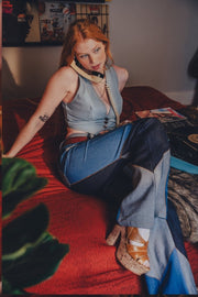 Janice High-Rise Patchwork Bell Bottom Jeans - Soul Sister since 1969