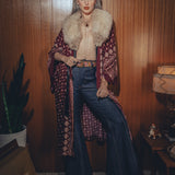 Jeanie Bell Bottom Jeans - Dark Blue