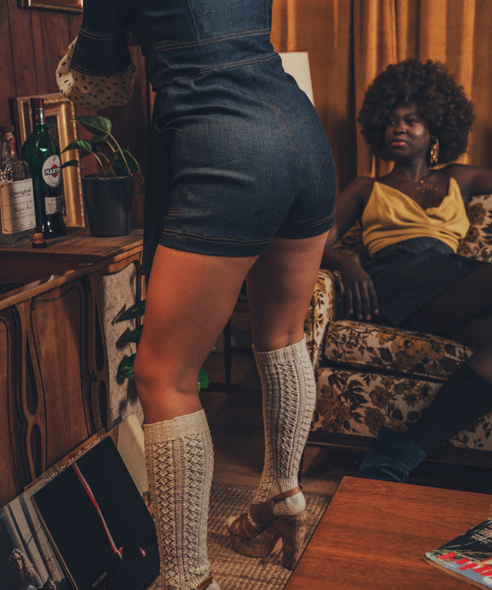 Little diva romper - Stretch denim - soul sister since 1969