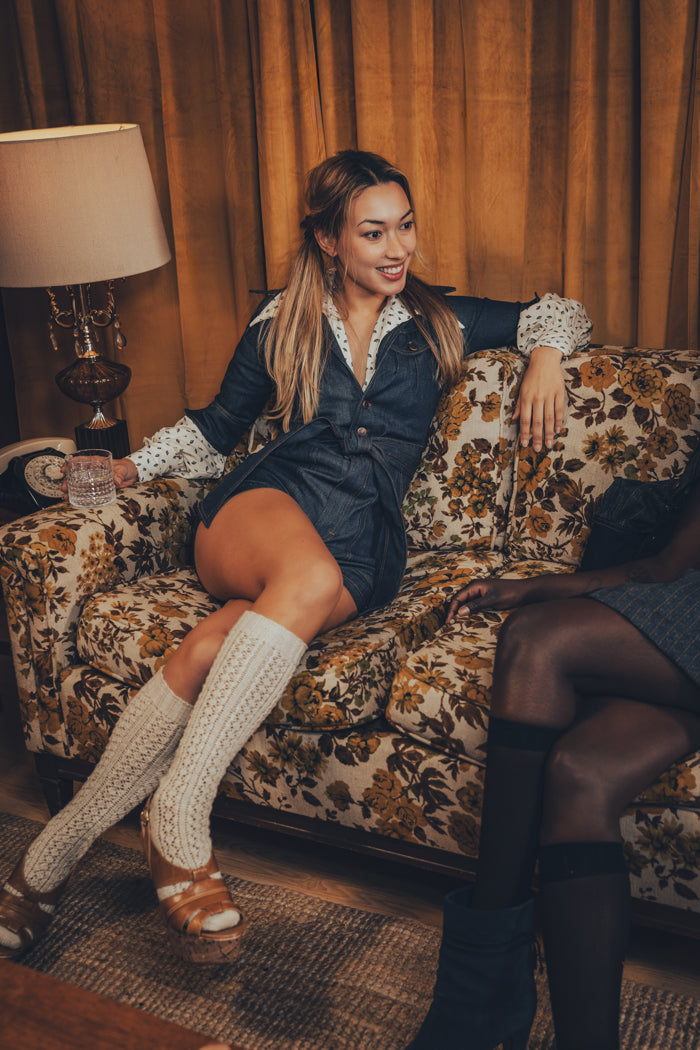 Little diva romper - Stretch denim - soul sister since 1969