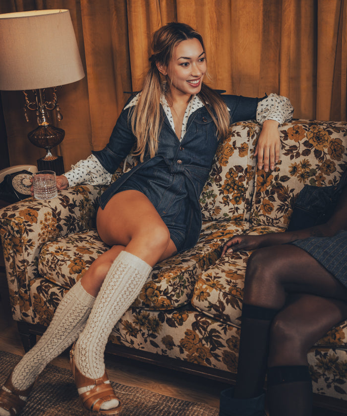 Little diva romper - Stretch denim - soul sister since 1969