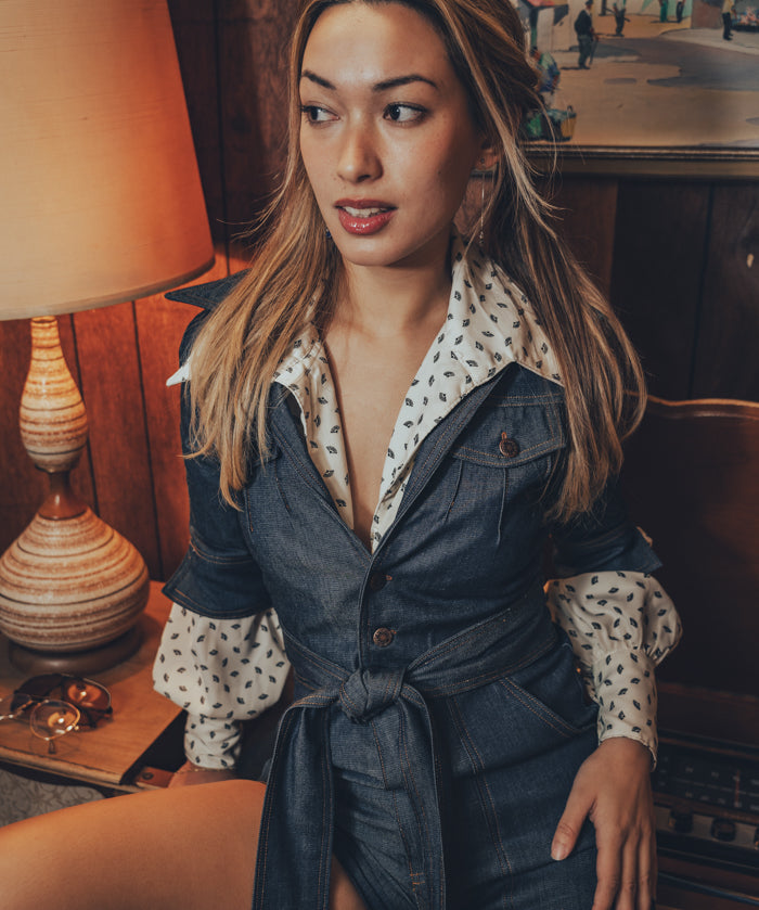 Little diva romper - Stretch denim - soul sister since 1969