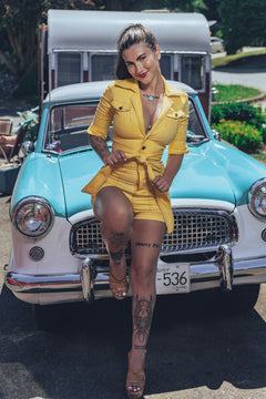 Little Diva Romper - Yellow Soul Sister since 1969