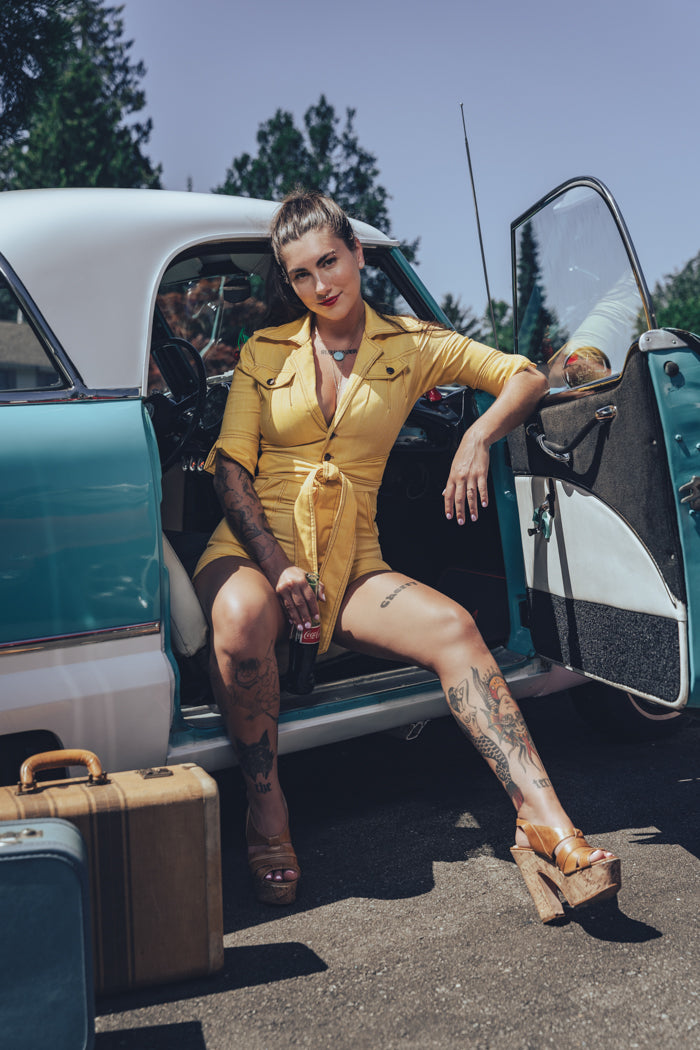 Little Diva Romper - Yellow Soul Sister since 1969