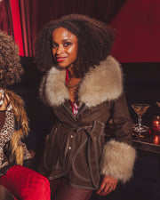Our Soul Sister muse wears limited  edition 70s inspired clothing designed and hand made in small batches in Vancouver Canada by  Soul Sister since 1969