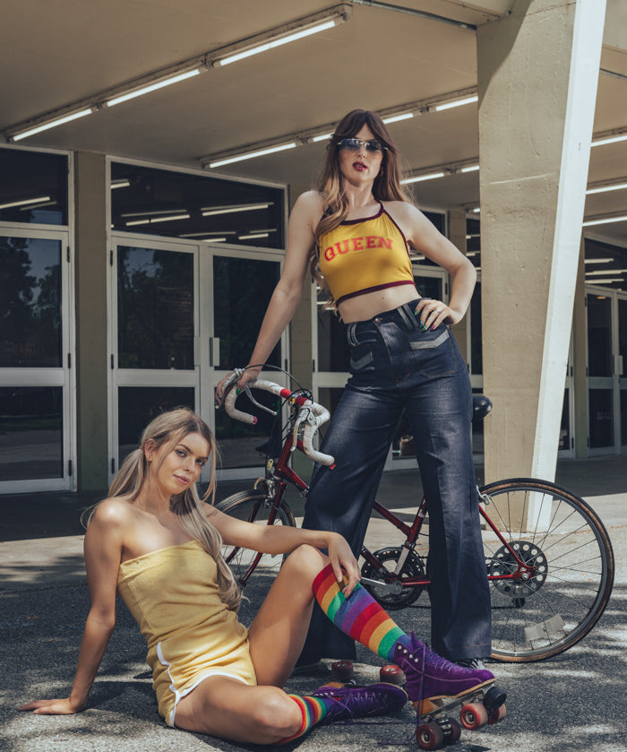 Queen Halter top - yellow - Soul Sister since 1969