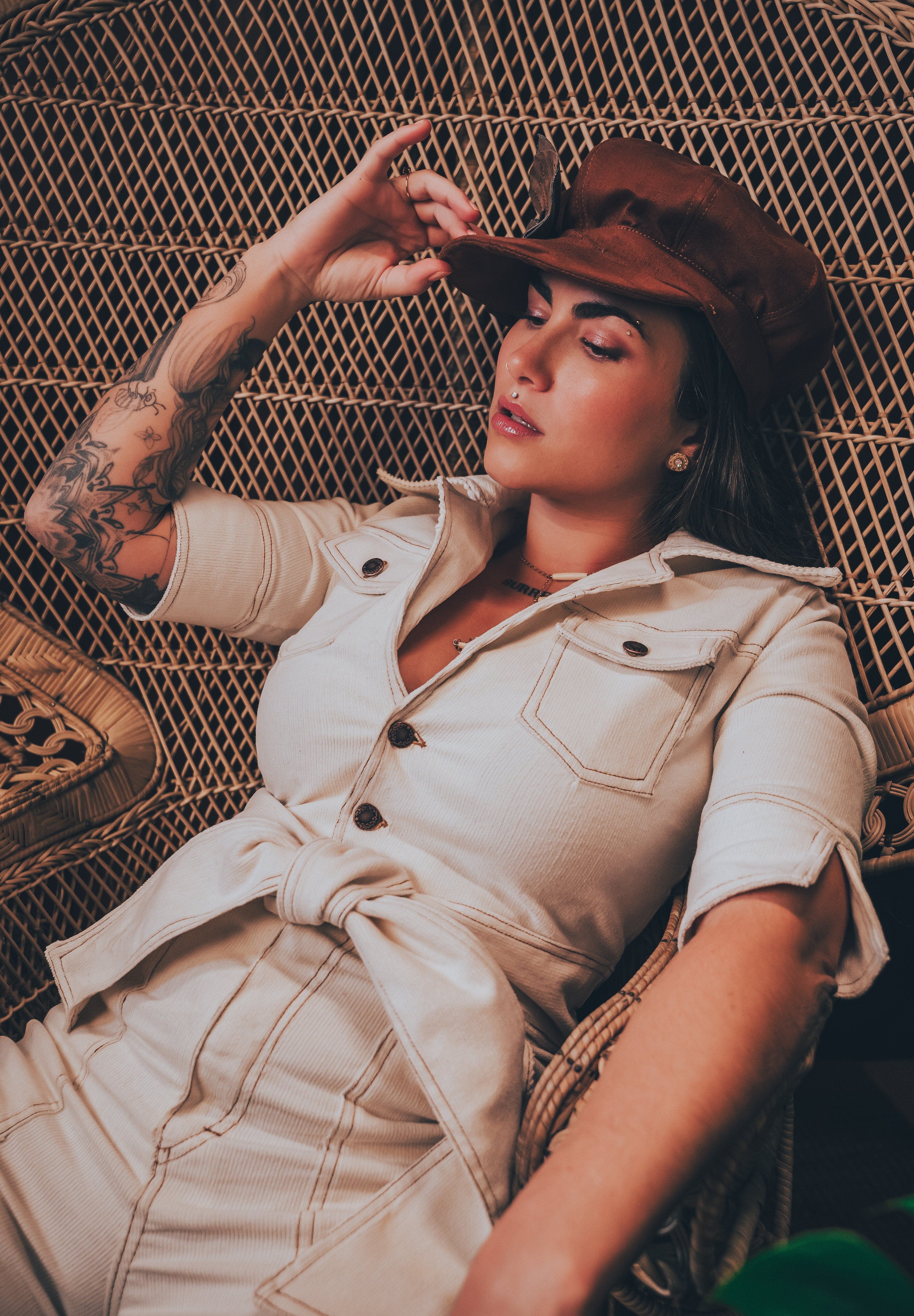 Soul Sister Since 1969 - Paper Girl Hat - Tobacco
