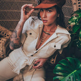Soul Sister Since 1969 - Paper Girl Hat - Tobacco