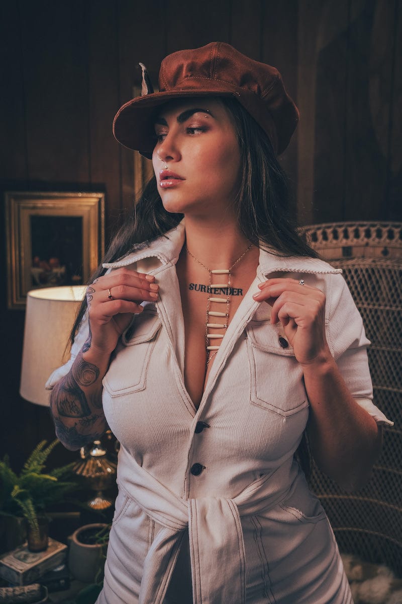 Soul Sister Since 1969 - Paper Girl Hat - Tobacco