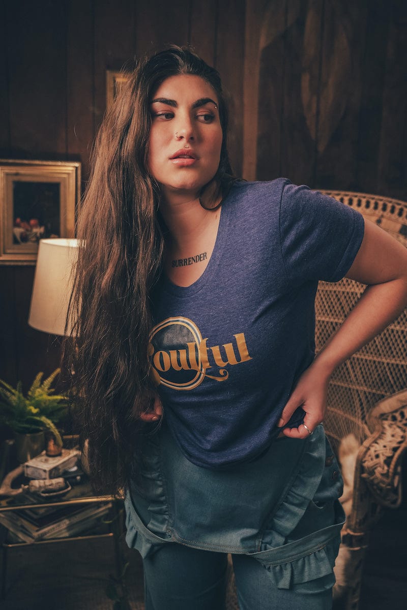 Soul Sister since '69 - Soulful t shirt Navy Blue
