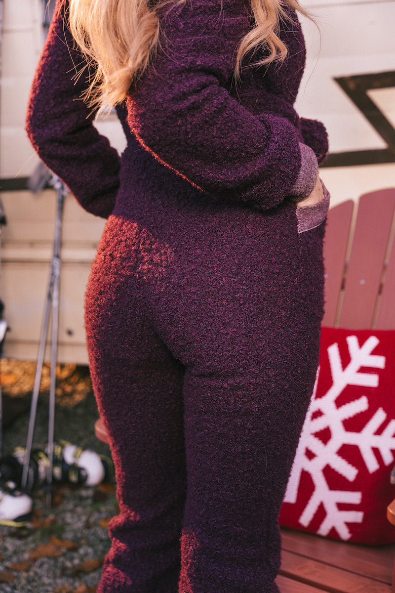 dark mulberry coloured onesie