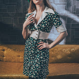 retro inspired dress with a vintage silhouette, featuring classic details and timeless charm for a chic, soulful look