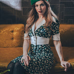 retro inspired dress with a vintage silhouette, featuring classic details and timeless charm for a chic, soulful look
