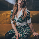 retro inspired dress with a vintage silhouette, featuring classic details and timeless charm for a chic, soulful look