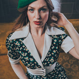 retro inspired dress with a vintage silhouette, featuring classic details and timeless charm for a chic, soulful look