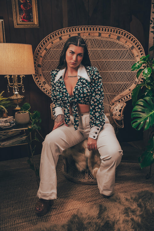 Soul Sister since 1969 - Joan High Rise Bells - Cream Corduroy