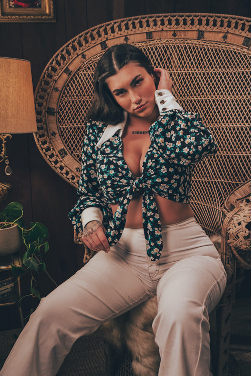 Soul Sister since 1969 - Joan High Rise Bells - Cream Corduroy