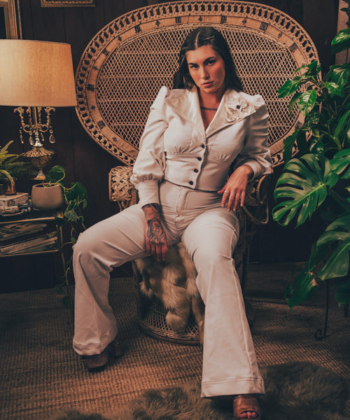 Soul Sister since 1969 - Joan High Rise Bells - Cream Corduroy