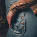 soul sister since 1969 - Cute funky feminine stretch denim Overalls with frill detail - 70's retro