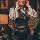 Stevie Plaid Knit Bells